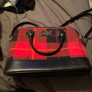 Plaid Kate Spade mini crossbody